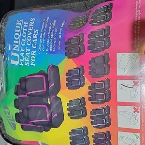 Pink and Black Car Seat Covers